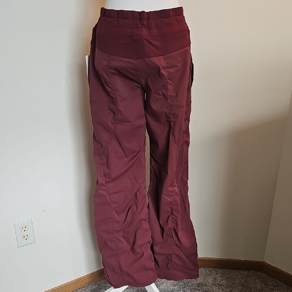 Burgundy Dance Studio Pants - Picture 3 of 6